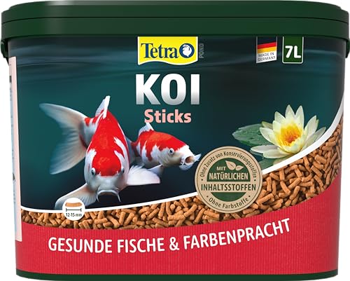 Tetra Pond Koi Sticks - Koi-Futter für farbenprächtige Fische und eine verbesserte Wasserqualität, 7 L Eimer Tetra Pond Koi Sticks - Koi-Futter für farbenprächtige Fische und eine verbesserte Wasserqualität, 7 L Eimer von Tetra