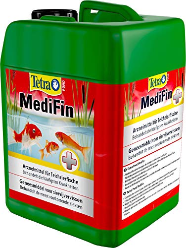 Tetra Pond MediFin - Medikament für Teichfische gegen die häufigsten Krankheiten, auch zur Vorbeugung und Desinfektion, 3 Liter Flasche von Tetra