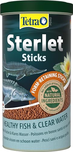 Tetra Pond Sterlet Sticks – Futtersticks für im Gartenteich lebende Sterlets und Störe, berücksichtigen das natürliche Fressverhalten, 1 L Dose von Tetra