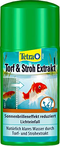 Tetra Pond Torf & Stroh Extrakt - Wasserpflege für natürlich klares Teichwasser, mit rein pflanzlichen Wirkstoffen, 250 ml Flasche von Tetra