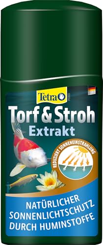 Tetra Pond Torf & Stroh Extrakt - Wasserpflege für natürlich klares Teichwasser, mit rein pflanzlichen Wirkstoffen, 250 ml Flasche von Tetra