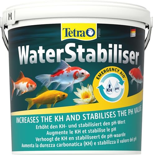 Tetra Pond WaterStabiliser - stabilisert wichtige Wasserwerte, optimiert den KH- und pH-Wert im Gartenteich, beugt weichem Teichwasser vor, 1,2 kg Eimer von Tetra