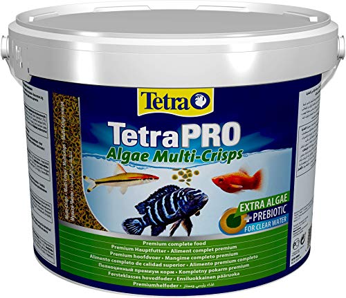 Tetra Pro Algae Multi-Crisps - Premium Fischfutter mit Algenkonzentrat für erhöhte Widerstandskraft, 10 L Eimer von Tetra