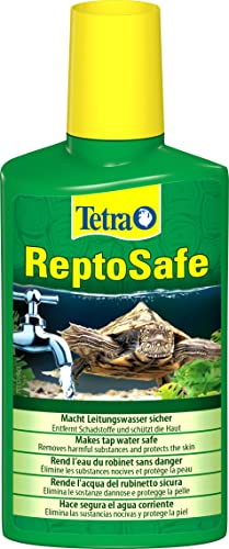 Tetra ReptoSafe Wasseraufbereiter - bereitet Leitungswasser sicher für Wasserschildkröten auf, ideal bei Neueinrichtung eines Aqua-Terrariums und bei Wasserwechsel, 250 ml Flasche von Tetra