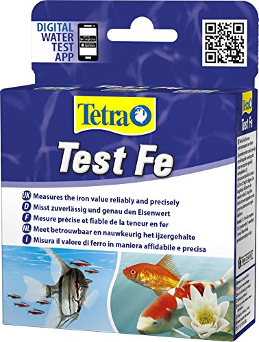 Tetra Test Fe (Eisen) - Wassertest für Süßwasser-Aquarien und Gartenteiche, misst zuverlässig und genau den Eisenwert, 10ml Flasche von Tetra