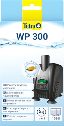 Tetra WP 300 Wasserpumpe für Aquarien - Leistungsstarke Aquarienpumpe, mit Durchlfussregulierung, für eine optimale Wasserzirkulation und klares Wasser, 10 - 80 Liter von Tetra