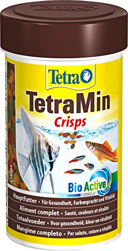 TetraMin Crisps - Fischfutter für alle tropischen Zierfische mit hohem Nährwert und minimaler Wasserbelastung, 100 ml von Tetra