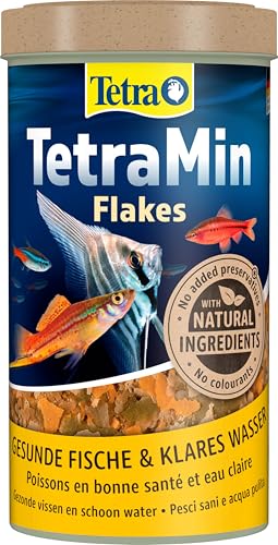 TetraMin Flakes - Fischfutter in Flockenform für alle Zierfische, ausgewogene Mischung für gesunde Fische und klares Wasser, 500 ml Dose von Tetra