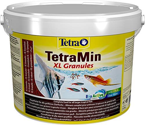 TetraMin XL Granules - langsam absinkendes Fischfutter für größere Zierfische in der mittleren Wasserschicht des Aquariums, 10 Liter Eimer von Tetra