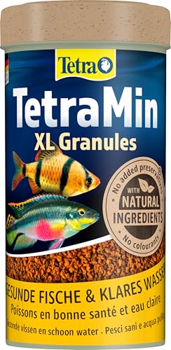 TetraMin XL Granules - langsam absinkendes Fischfutter für größere Zierfische in der mittleren Wasserschicht des Aquariums, 250 ml Dose von Tetra