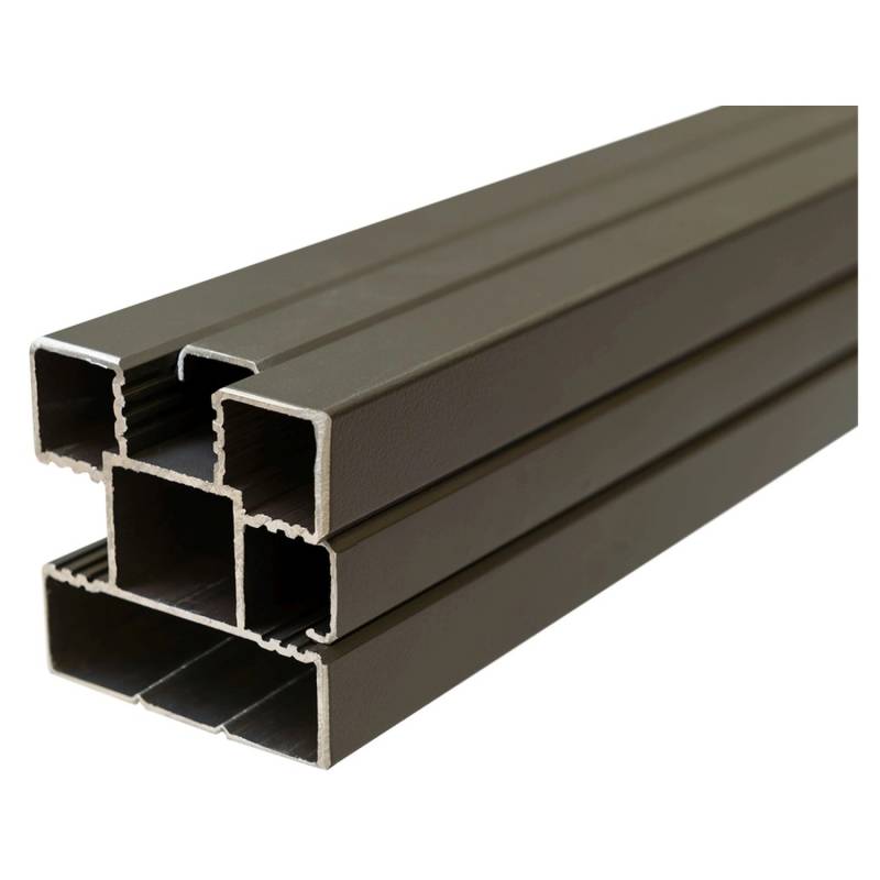 T&J Aluminium-Steckzaunpfosten 6,8 cm x 6,8 cm x 270 cm Anthrazit von Tetzner und Jentzsch