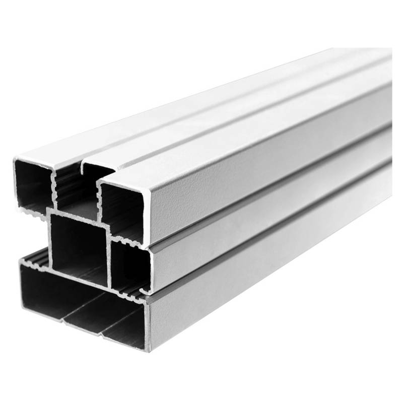 T&J Aluminium-Steckzaunpfosten 6,8 cm x 6,8 cm x 270 cm Silber von Tetzner und Jentzsch