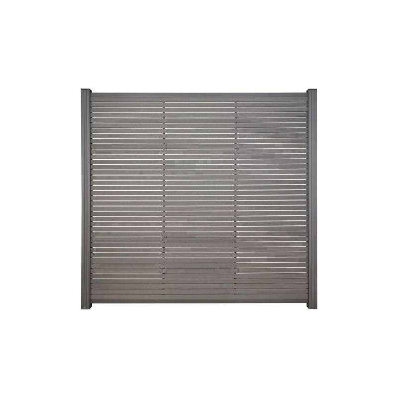 T&J BPC-Steckzaun Hörvig 180 cm x 180 cm Schiefergrau-Anthrazit von Tetzner und Jentzsch
