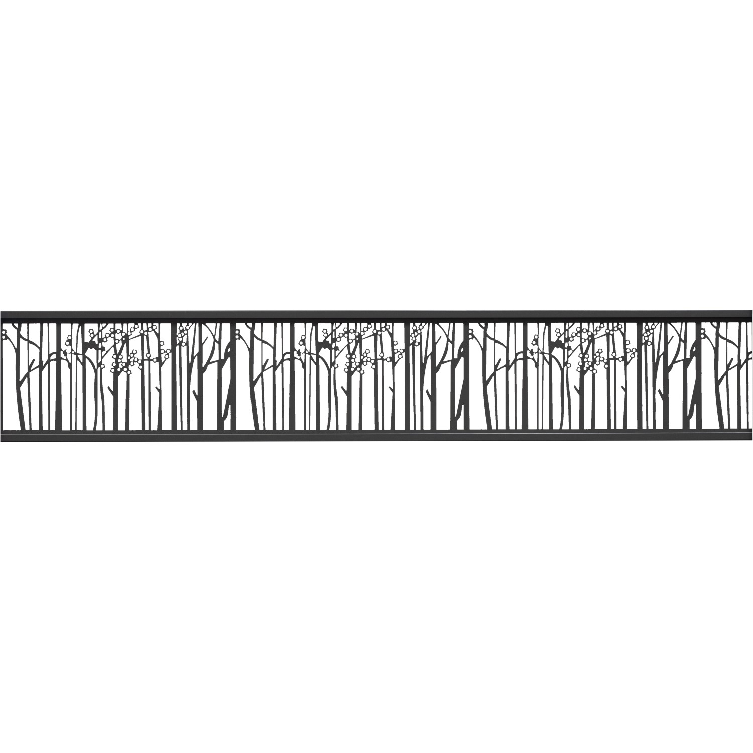 T & J Ecosteck-Gitterfüllung Bambus 20 x 280 x 180 cm Aluminium Anthrazit von Tetzner und Jentzsch