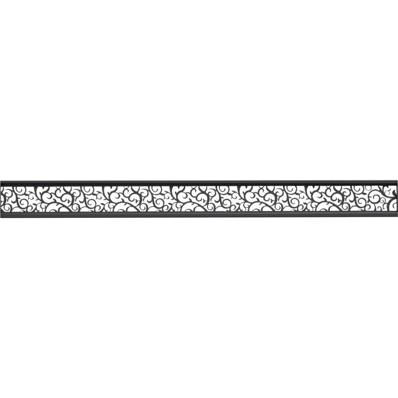 T & J Ecosteck-Gitterfüllung Ranken 2 cm x 14 cm x 180 cm Aluminium Anthrazit von Tetzner und Jentzsch