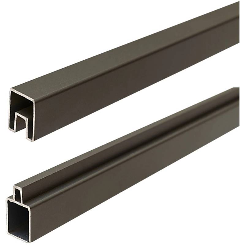 T&J Ecosteck-Start & Abschluss Set Anthrazit 32/25 x 20 x 1800 mm von Tetzner und Jentzsch
