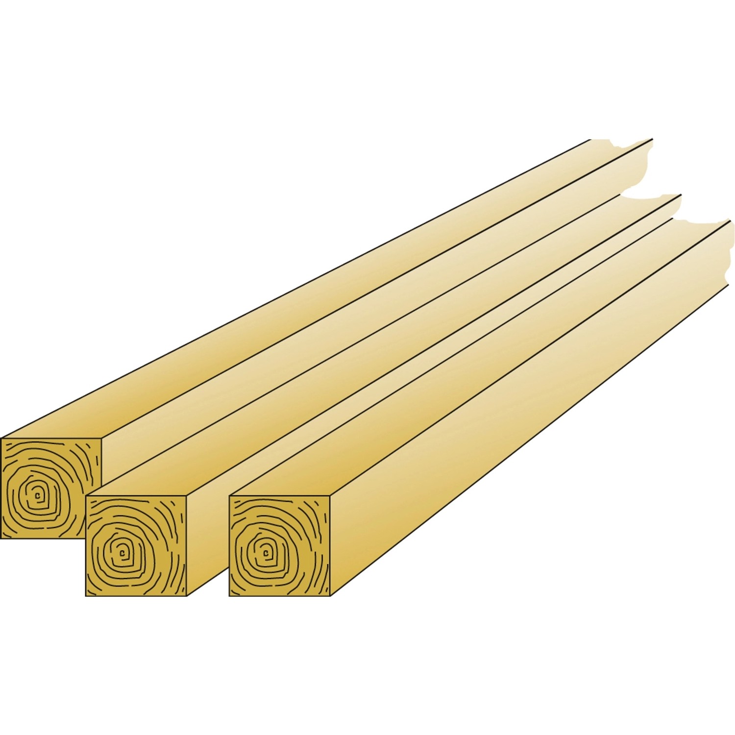 T & J Kantholz druckimprägniert 9 cm x 9 cm x 240 cm T & J Kantholz druckimprägniert 9 cm x 9 cm x 240 cm von Tetzner und Jentzsch
