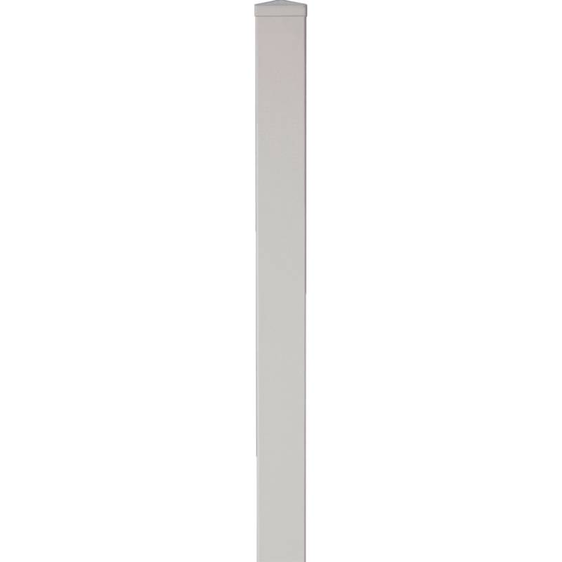 T & J Kunststoffpfosten Lightline Silbergrau zum Einbetonieren 9 x 9 x 150 cm von Tetzner und Jentzsch