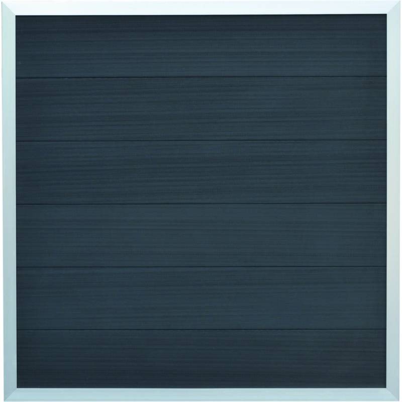 T & J WPC-Zaun Malö Anthrazit 180 x 180 cm von Tetzner und Jentzsch