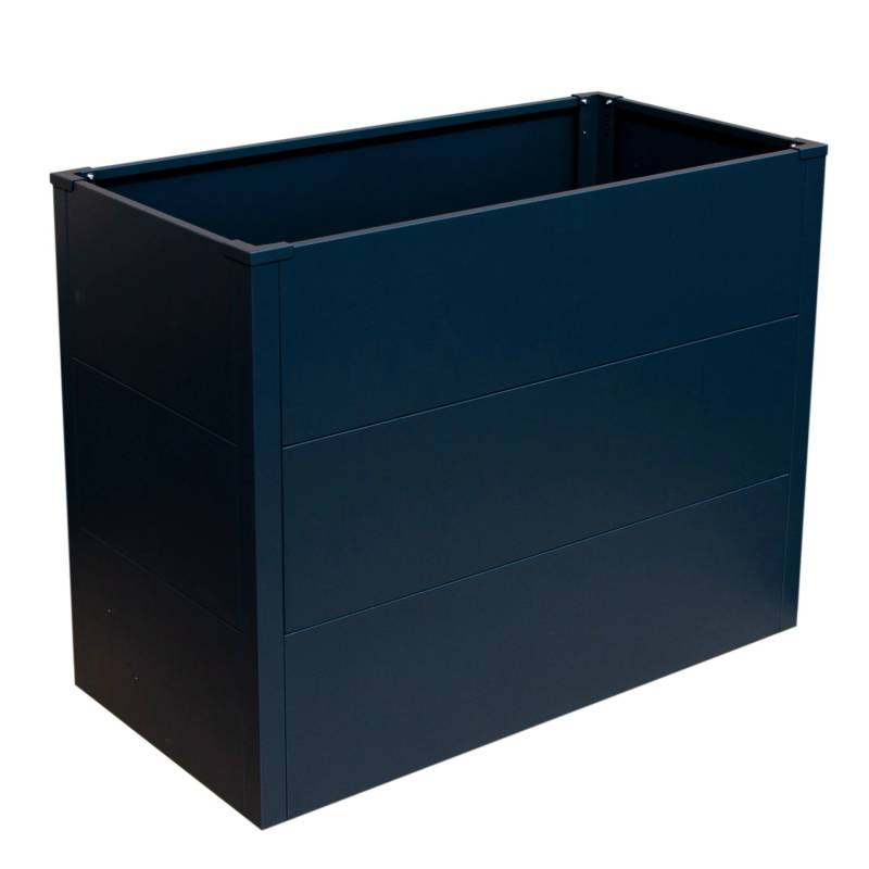T&J Metall-Hochbeet Elke 100 cm x 50 cm x 77 cm Anthrazit von Tetzner und Jentzsch