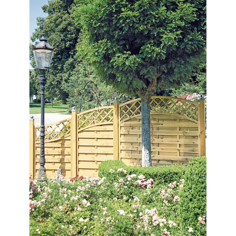T & J Sichtschutzzaun Maxi-Doppelbogen1 Serie Abschluß Grün 160x90cm von Tetzner und Jentzsch