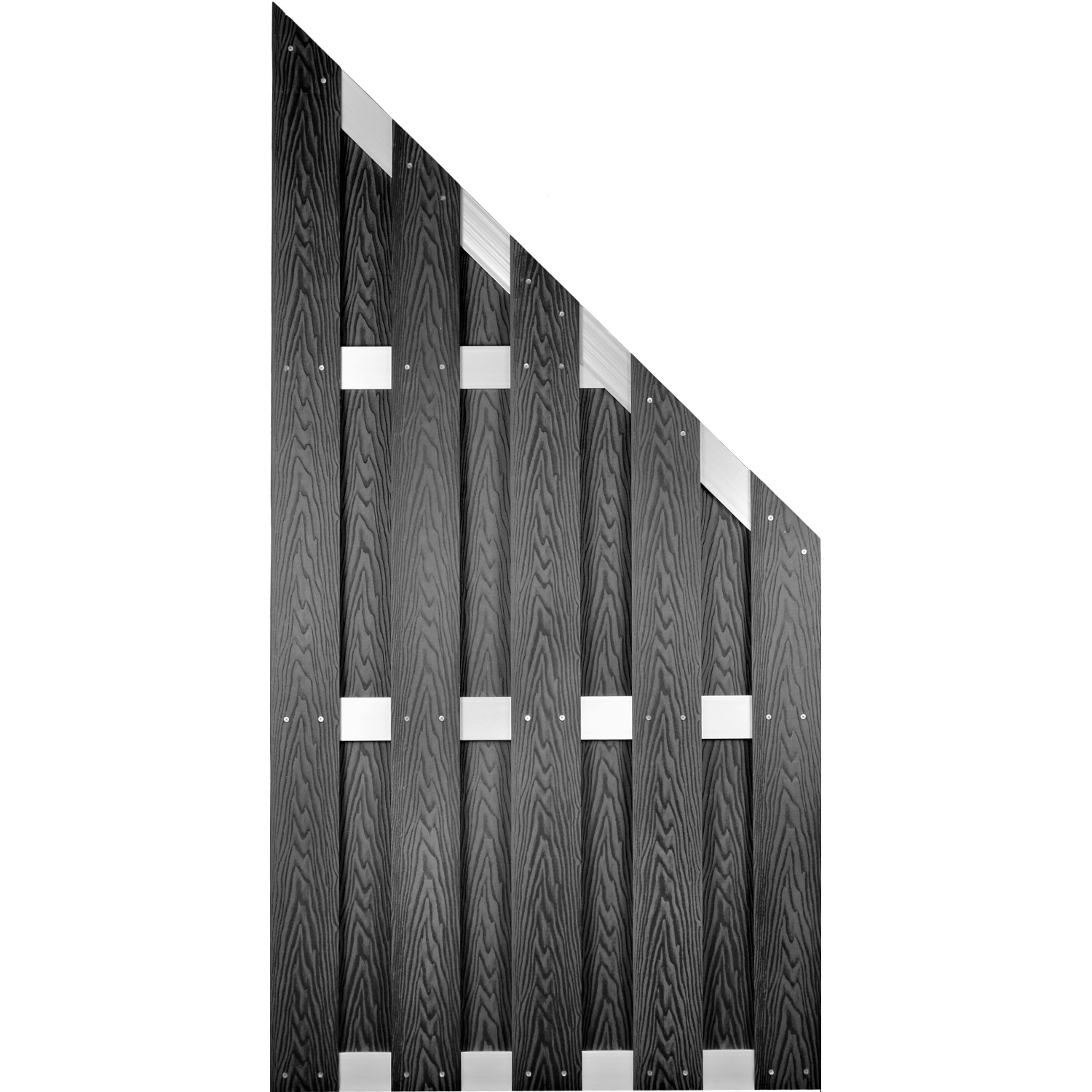 T & J WPC-Sichtschutzzaun Dalian Ecke Alu/Anthrazit gebürstet 90 x 180/90 cm T & J WPC-Sichtschutzzaun Dalian Ecke Alu/Anthrazit gebürstet 90 x 180/90 cm von Tetzner und Jentzsch