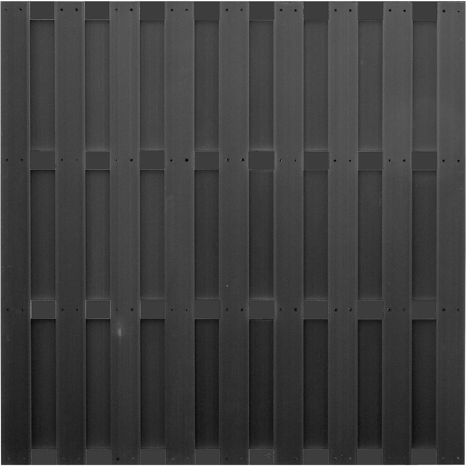 T & J WPC-Sichtschutzzaun Emden Anthrazi 180 x 180 cm von Tetzner und Jentzsch