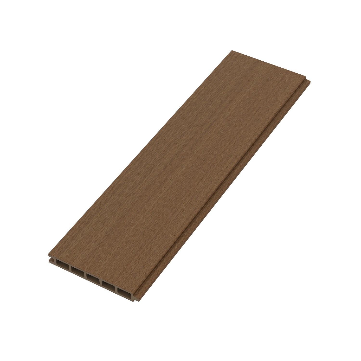 T&J WPC-Steckzaunbrett Max Coextrudiert 14 cm x 2 cm x 179 cm Teak von Tetzner und Jentzsch