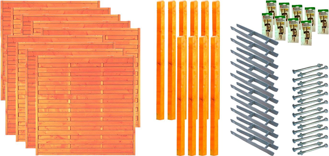 Tetzner & Jentzsch Dichtzaun San Diego 7, (Set), 9 Elemente, LxH: 1710x180 cm von Tetzner & Jentzsch