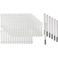 Tetzner & Jentzsch Gartenzaun "Lexington 4", Kunststoff, 80 cm hoch, 6 Elemente für 11,43 m, mit 7 Alu-Pfosten von Tetzner & Jentzsch