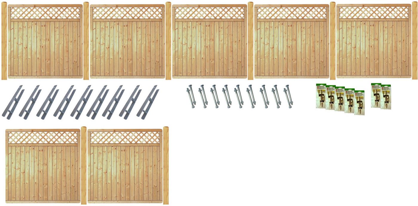 Tetzner & Jentzsch Sichtschutzelement COLUMBIA 5, (Set), kesseldruckimprägniert von Tetzner & Jentzsch