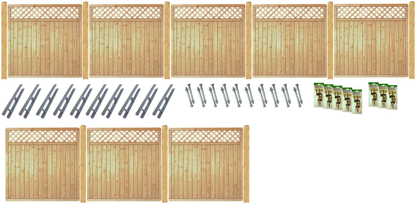 Tetzner & Jentzsch Sichtschutzelement COLUMBIA 6, (Set), kesseldruckimprägniert von Tetzner & Jentzsch