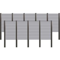 Tetzner & Jentzsch Sichtschutzelement "ROUNDROCK 7", (Set), Satiniertes Glas in Aluminiumpfosten von Tetzner & Jentzsch