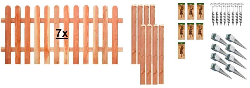 Tetzner & Jentzsch Lattenzaun Austin 5, (Set), 7 Elemente, LxH: 1332x80 cm von Tetzner & Jentzsch