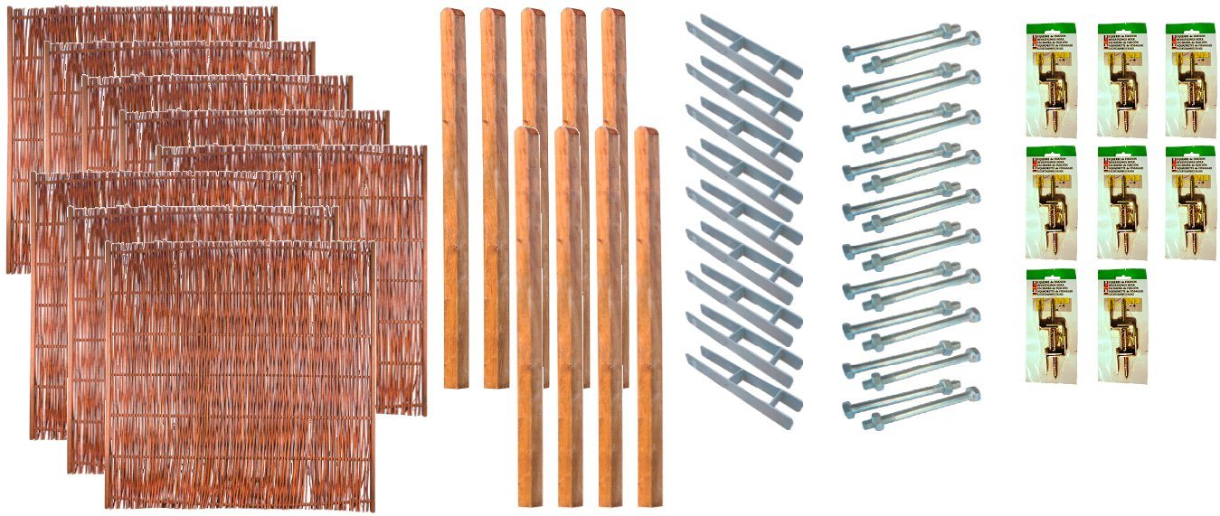 Tetzner & Jentzsch Weidenzaun Fontana 6, (Set), 8 Elemente, LxH: 1521x180 cm von Tetzner & Jentzsch