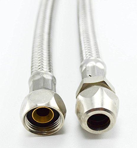 Flexschläuche mit Edelstahlumflechtung Schneidring 10 mm x IG 3/8" 300 mm von B teurobrecher