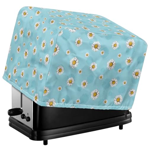 Tevecatos Toaster-Abdeckung mit Gänseblümchen-Blumendruck, mit Kordelzug, wasserdichtes Polyestergewebe, Toaster, Ofentuch, Schutz, kleine Geräte, Staubschutz für Küche, Esszimmer, Heimdekoration, 2 Tevecatos Toaster-Abdeckung mit Gänseblümchen-Blumendruck, mit Kordelzug, wasserdichtes Polyestergewebe, Toaster, Ofentuch, Schutz, kleine Geräte, Staubschutz für Küche, Esszimmer, Heimdekoration, 2 von Tevecatos
