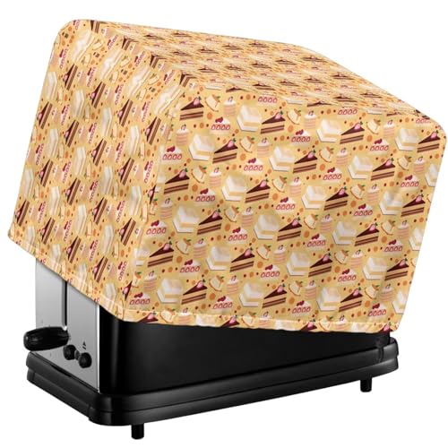 Tevecatos Toaster-Staubschutz, Herzballon, Wolkendruck, staubdicht, Brotbackmaschinen-Schutz, Polyestergewebe, gesteppt, wasserdicht, Toaster-Schutzhülle für Küche, Esszimmer, Heimdekoration, 4 von Tevecatos