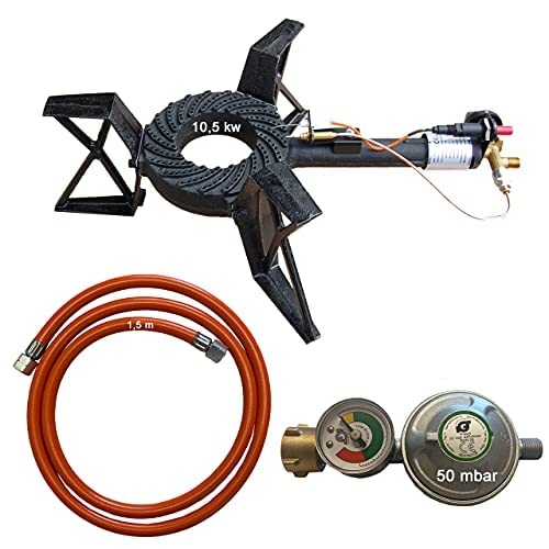 10,5 KW 3 Fuß Profi Gaskocher Hockerkocher Gas Kocher Campingkocher Outdoor Mano von Tevex