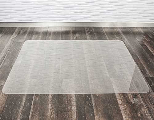 Bodenschutzmatte Stuhlunterlage Bürostuhlmatte Polycarbonat Hartboden Bürostuhl milchig (milchig 1,20m x 1,20m) von Tevex