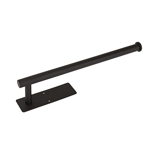 Küchenrollenhalter, Papierhandtuchhalter aus Edelstahl Kann Geklebt oder Gebohrt Werden Unterschrank- Tissue- Halter Selbstklebender Universalrollenhalter Geeignet für Küchen und Bäder, Schwarz von Tevimpeya