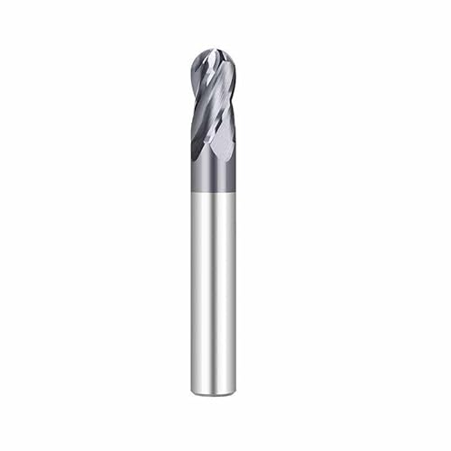 1 stück 4 flöte ball nase hartmetall schaftfräser cnc fräswerkzeug spiralfräser bit fräser for metall kupfer stahl r1.0-r8.0(R2x4x8x75x4D) von Teweakt