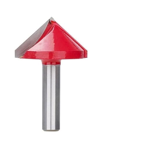 1pc 8mm Schaft Holz Fräser 90 Grad V Nut Fräser 3D Gravur Bit Hartmetall Schaftfräser V Form Fräser(8x32x90D) von Teweakt