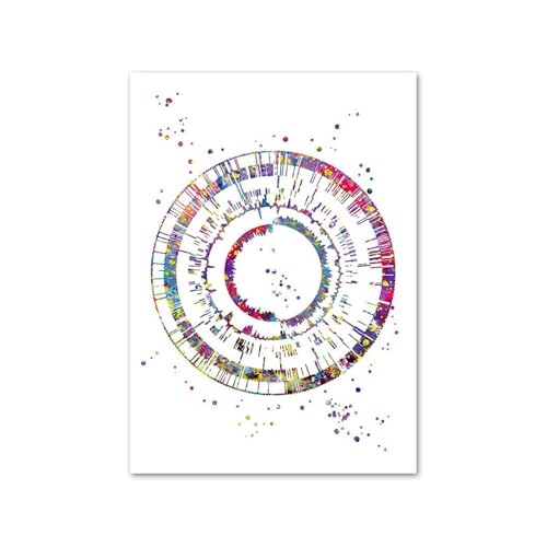 Augenarzt Optiker Auge Anatomie Wandkunst Leinwand Malerei Abstrakte Poster und Drucke Wandbilder for Arztpraxis Dekor(I,50X70 cm Unframed) von Teweakt