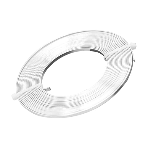 Aluminium Basteldraht | Flexibler Draht Zum Umwickeln Für Schmuckperlen Und Metallarbeiten - Kabel Handgefertigter Kunstbedarf für Elektriker Häkeln Ohrringe Festtagsdekoration Hobbyisten Modellbau von Tewzafiya