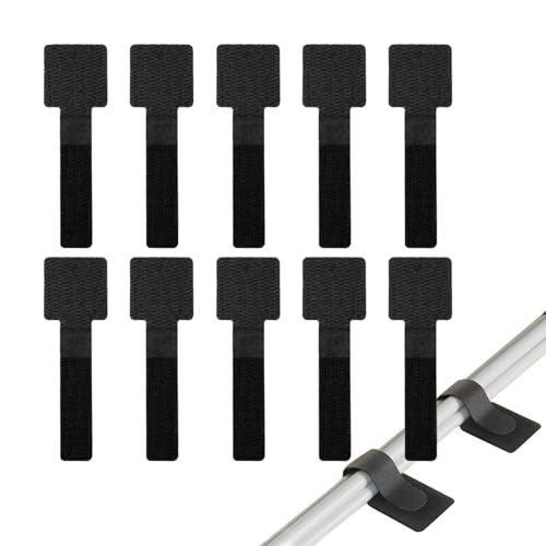 Kabel-Organizer-Krawatten, wiederverwendbare Befestigungskabelbinder,Wiederverwendbare elektrische Kabelbinder mit Hakenschlaufe - 10 Stück Befestigungskabelhalter für -Rechenzentren, Elektronik, Kabel-Organizer-Krawatten, wiederverwendbare Befestigungskabelbinder,Wiederverwendbare elektrische Kabelbinder mit Hakenschlaufe - 10 Stück Befestigungskabelhalter für -Rechenzentren, Elektronik, von Tewzafiya