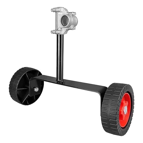 Räders Für Unkrautfresser Stützräder Für Rasentrimmer Ersatz des Hilfsrad Unkrautfressers Rasenmäher Räders Verstellbare Stützräder Verstellbare Grasschneiderteile Rasenwerkzeuge Motorsense Rad von Tewzafiya