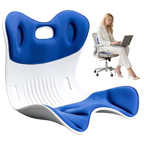 Rückenstütze Für Stühle,Ergonomische Rückenunterstützung Für Stuhl | Atmungsaktives robustes Kissen für hohe Beanspruchung im Büro geeignet für Camping Klassenzimmer Reisen Wohnheim Zuhause Auto und von Tewzafiya