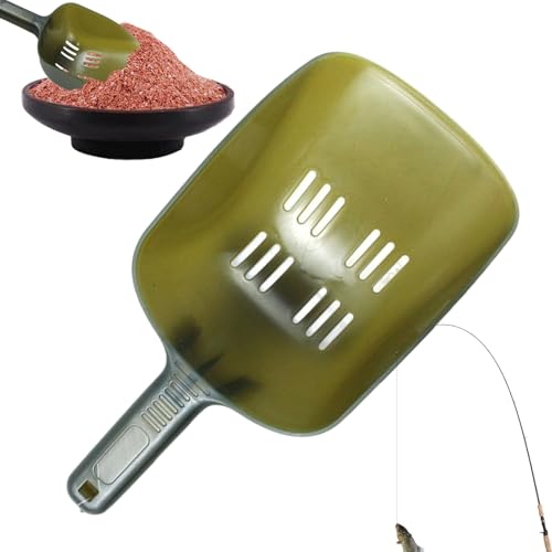 Schaufel Für Angeln,Köderwurf Schaufel Mit Löchern Zur Fütterung | rutschfeste Spoons für Angler Anfänger Kayak Boot Camping Outdoor Küste Salzwasserfischerei von Tewzafiya
