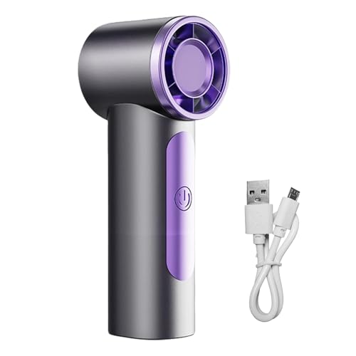 Tewzafiya Handkühlventilator - Starker Wind Wiederaufladbarer Handventilator,Stilvolles Leises Gerät Für Unterwegs, Sport Und Spaziergänge von Tewzafiya